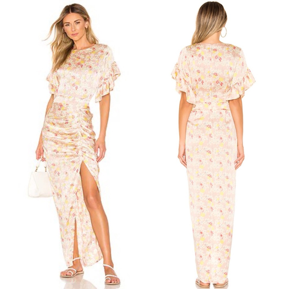 REVOLVE ACACIA Luau Dress in Cherry Blossom Womens Small Silk Cocktail Floral